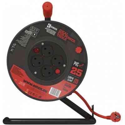Мережевий подовжувач EMOS катушка 4 роз., 25 м (P092251) Вінниця