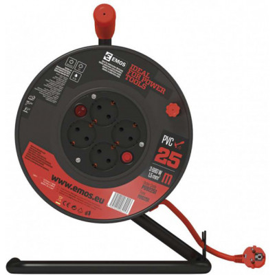 Мережевий подовжувач EMOS катушка 4 роз., 25 м (P092251) Вінниця - фото 3