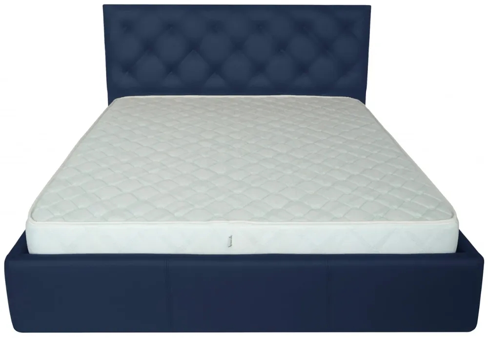 Кровать Двуспальная Bristol Comfort 160 х 190 см Fly 2227 С подъемным механизмом и нишей для белья Синий Киев - изображение 2