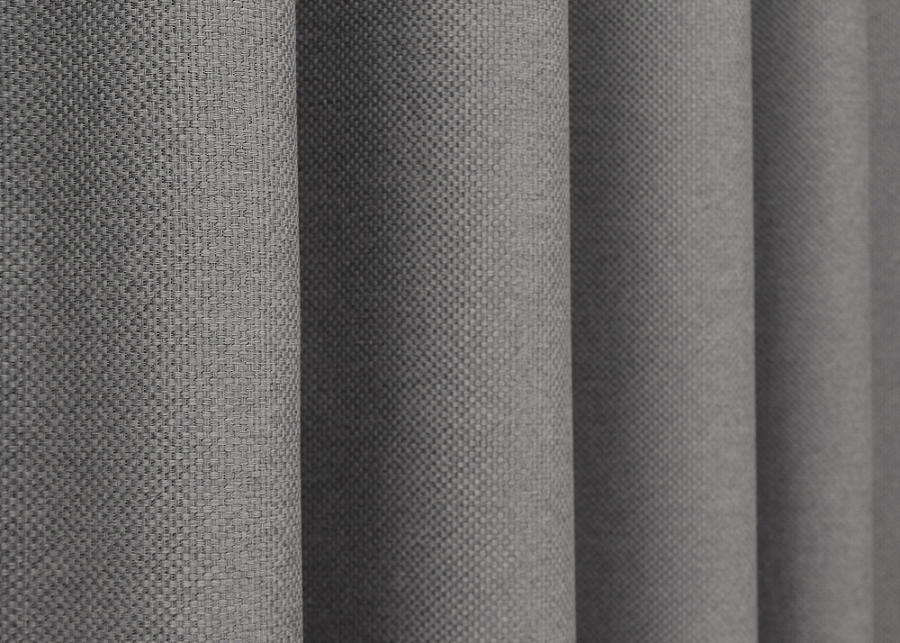 Комплект готовых штор VR-Textil Лен-блэкаут № 1797ш Серый 150х270см 2 шт (33-0764) Киев - изображение 7