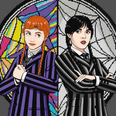 Картина по номерам Santi Wednesday and Agnes 40х40 см, алмазна мозаїка (954947) Винница