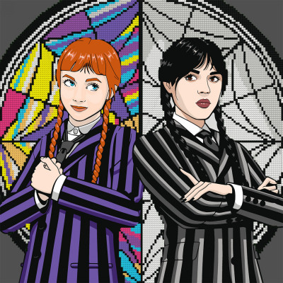 Картина по номерам Santi Wednesday and Agnes 40х40 см, алмазна мозаїка (954947) Винница - изображение 1