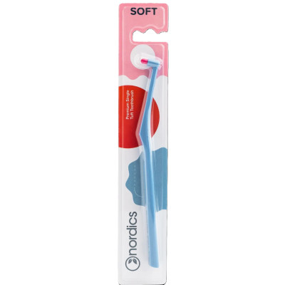 Зубная щетка Nordics Single Tuft Soft Blue Монопучковая (3800501908037) Винница - изображение 1