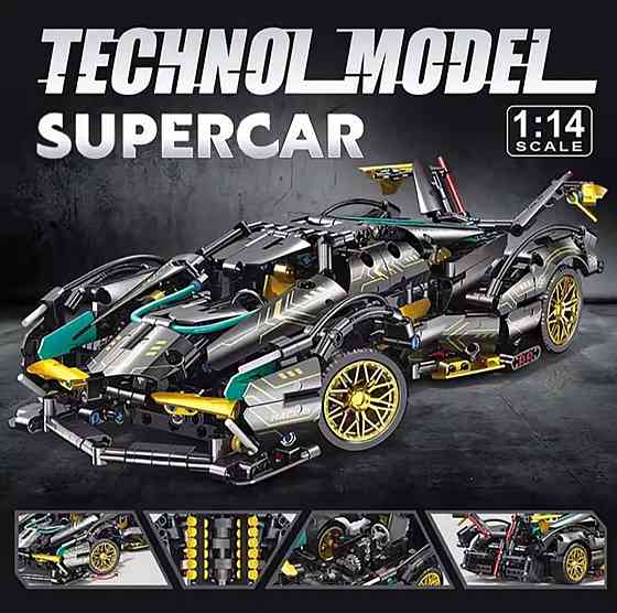 Конструктор Technic 1280 деталей Super car v12 з радіо куруванням маштаб 1:14 Ламборджині супер кар Киев