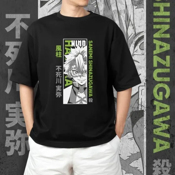 Футболка для подростка мальчика с принтом Клинок, рассекающий демонов Санемі Шинадзугава Размер 160 Anime10402 Днепр