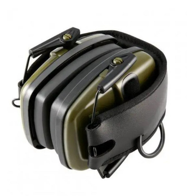 Навушники активні стрільцеві шумозаглушувальні захисні Impact Sport, зелені Вінниця - фото 2