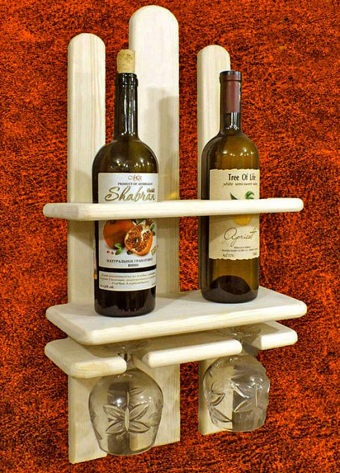 Настінна винна полиця "Мукаї" бланже Миколаїв - фото 1