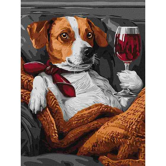 Картина за номерами "Пухнастий дегустатор" KHO6625, 30х40 см Вінниця