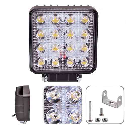 Фара рабочего света WLP-7612 SPOT 110x110x55 мм 9-36В 48Вт 6000К Харьков