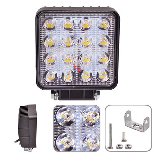 Фара рабочего света WLP-7612 SPOT 110x110x55 мм 9-36В 48Вт 6000К Харьков - изображение 2