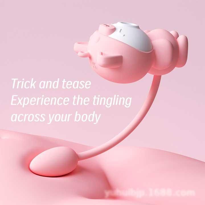 Подвійний вакуумний вібратор Otouch Cici Kity 20 режимів вібрації Вінниця - фото 6