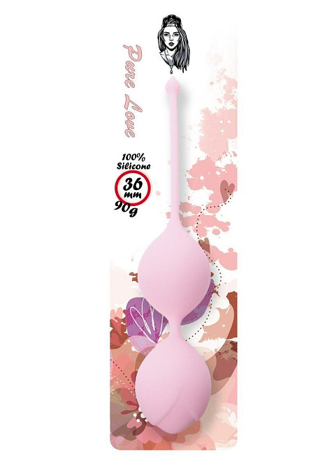 Вагинальные шарики - Silicone Kegel Balls Light Pink, 36 мм, 90 г Sex Aura Киев - изображение 2