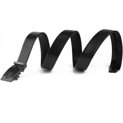 Ремень Vintage Мужской с линейной пряжкой Черный (20290) Винница