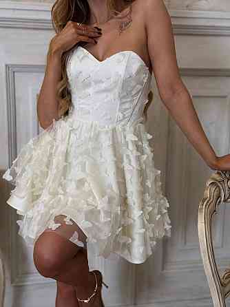 Жіноче романтичне вечірнє плаття з метеликами Молочний, S Одеса