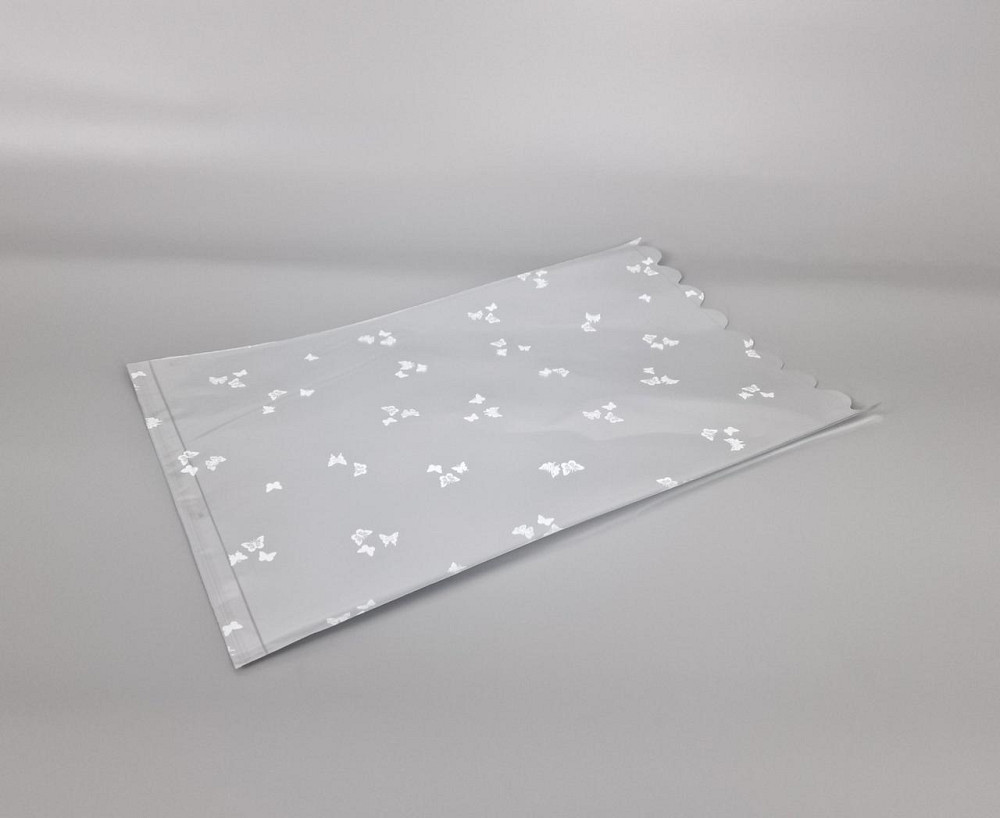 Пакет с рисунком для упаковки подарков   (30*50) №434 (1) фольгированный (ажурный) 