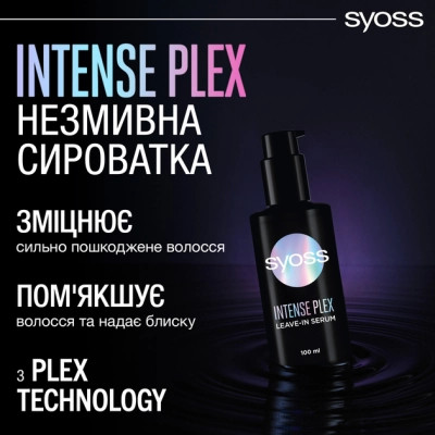 Сыворотка для волос Syoss Intense Plex Leave-in Serum 100 мл (9000101731705) Винница - изображение 3