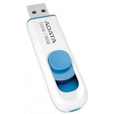 USB флеш накопитель ADATA 16GB C008 White USB 2.0 (AC008-16G-RWE) Винница