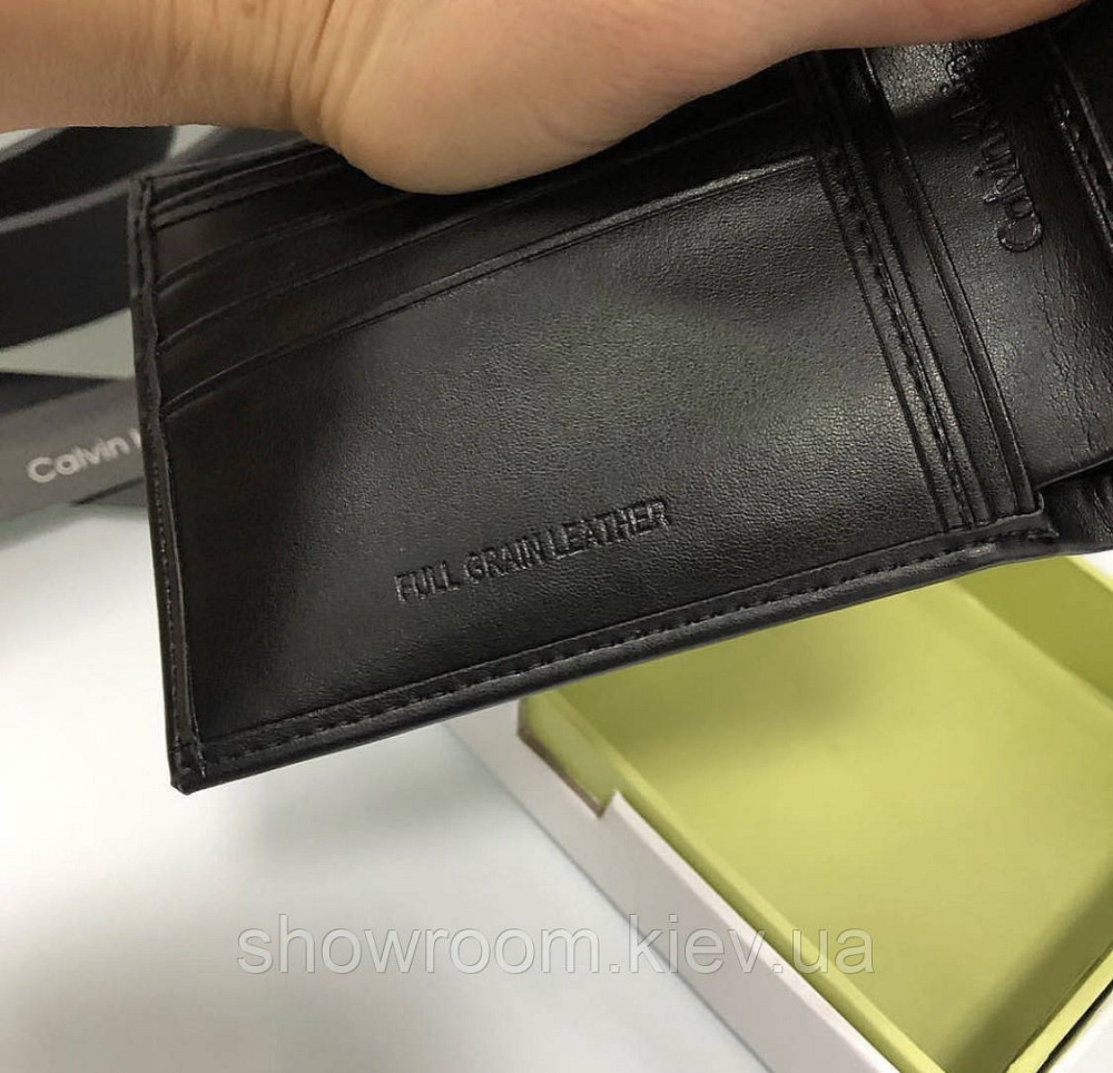 Мужское кожаное портмоне с брелоком в подарочной упаковке (1308-3) Киев - изображение 7
