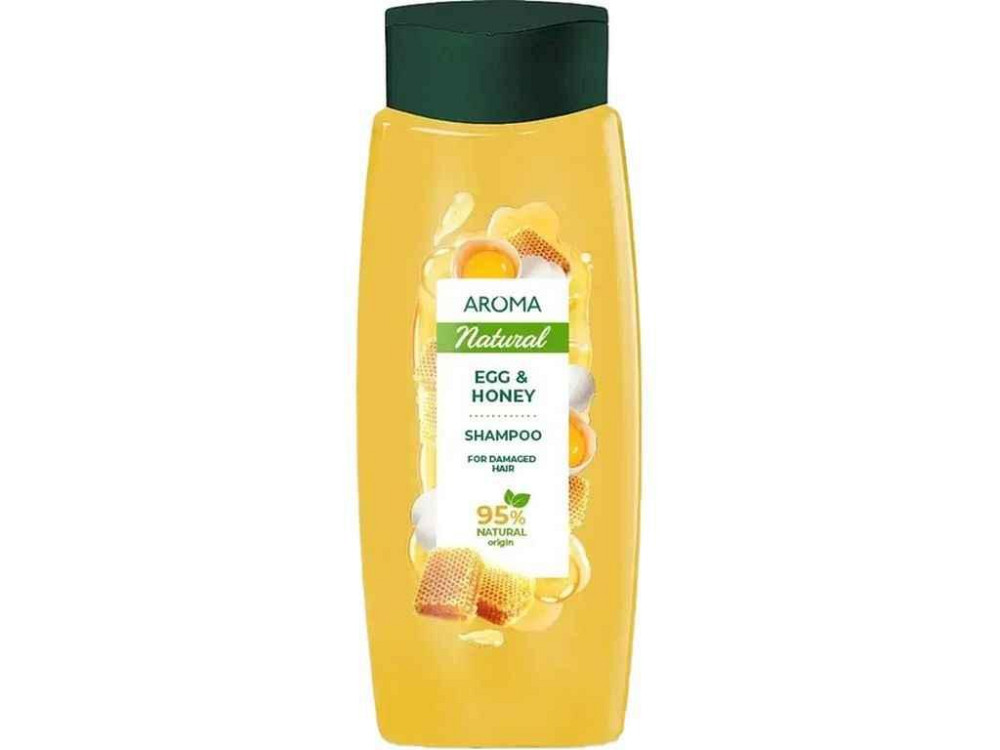 Шампунь 400мл Natural Яйце и мед ТМ AROMA Киев - изображение 1