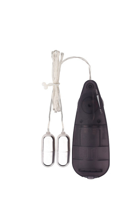 Вибропули серебристые Chisa Hi-Basic Double Play Bullets Vibrator с черным пультом управления Sex Aura Киев - изображение 2