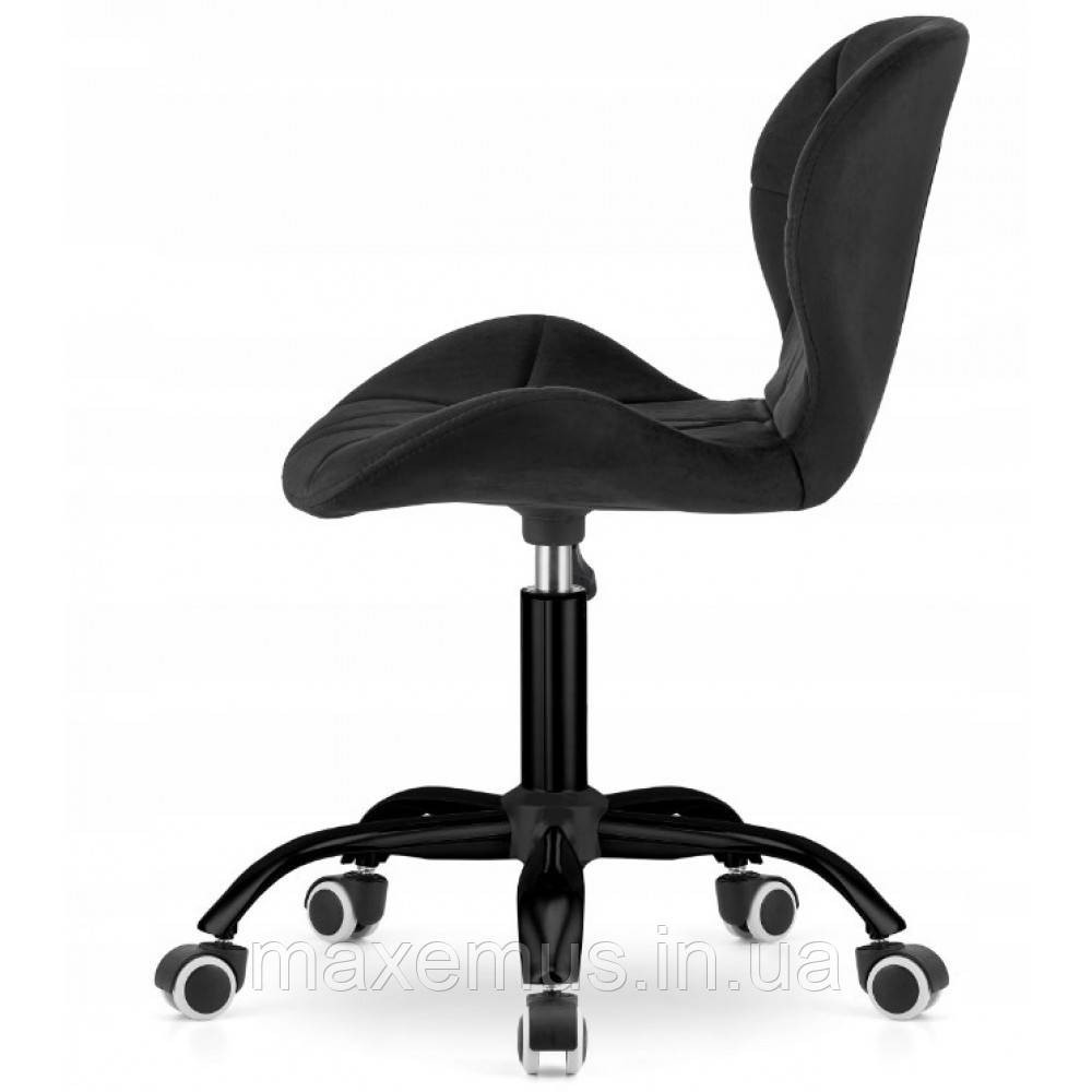 Офисное кресло операторское велюр черный для персонала Bonro B-531 кресло на колесах для офиса компьютерное Мостиска - изображение 8