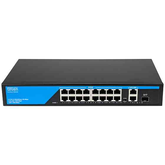 PoE коммутатор 16 портов SEVEN P-73216G-SFP Киев