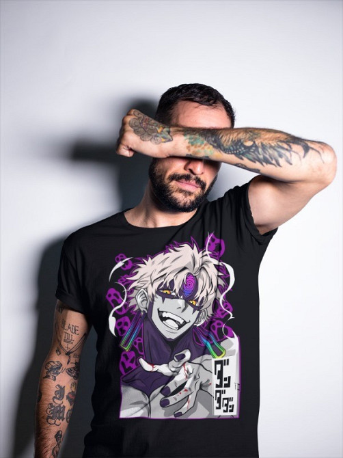 Футболка для мальчика аниме Евил Ейе Дандадан Ейе оверсайз (рост от 165 до 180 ) Черний AnimeJ0427m Днепр - изображение 2