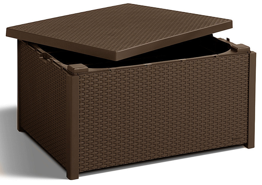 Стіл-скриня для саду пластиковий Keter Arica, коричневий Київ - фото 3