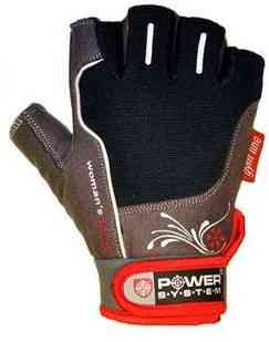Перчатки для фитнеса и тяжелой атлетики Power System Woman’s Power PS-2570 женские Black/Red M Каменское