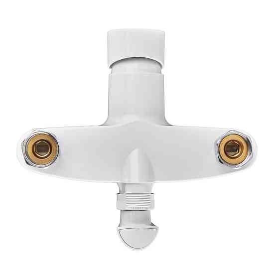 Смеситель для ванны PLAMIX OSCAR-006 EURO SET WHITE из термопластика (со шлангом, лейкой и кронштейном) (MX1895) Черновцы