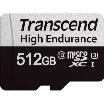 Карта памяти Transcend 512GB microSDXC class 10 UHS-I U3 High Endurance (TS512GUSD350V) Винница - изображение 2