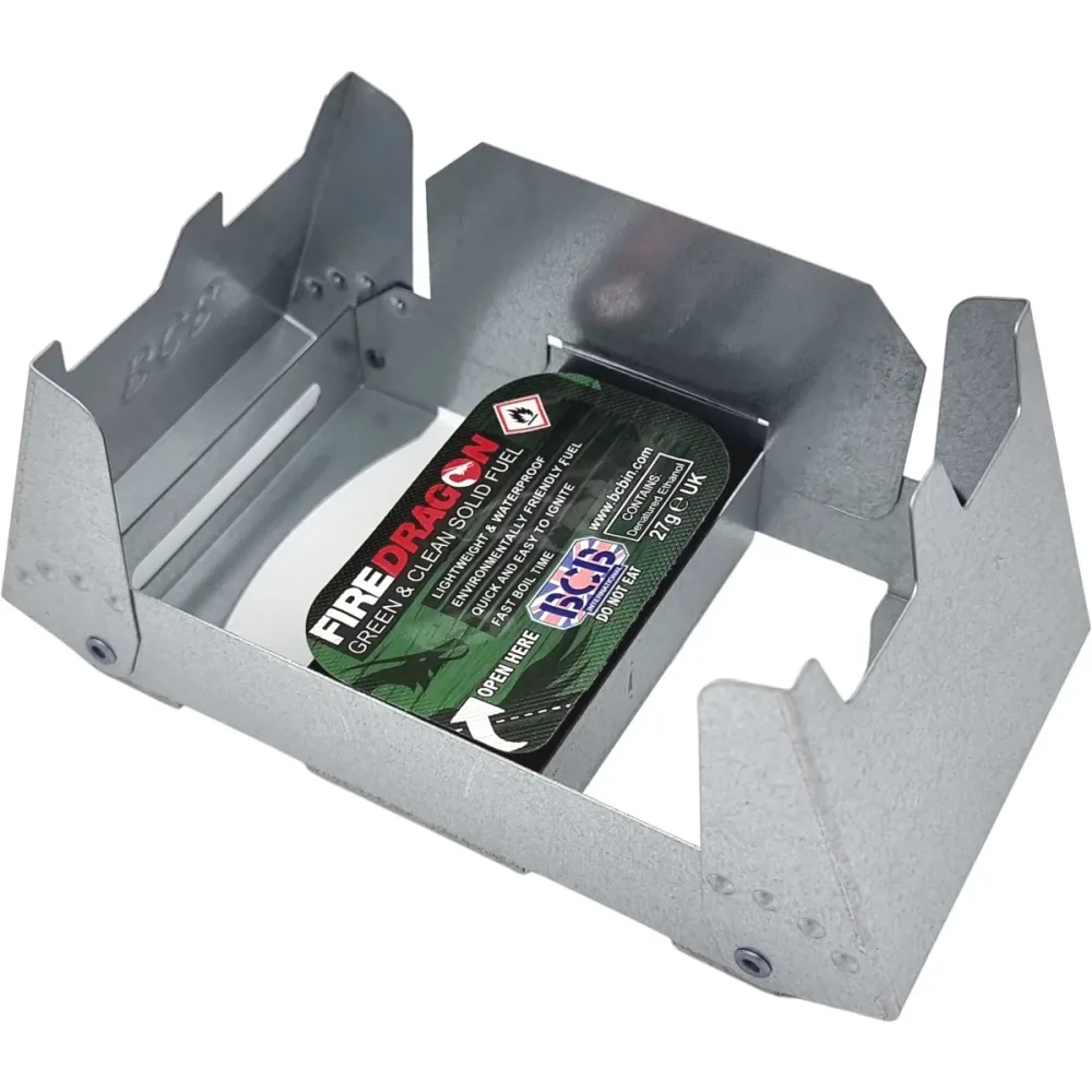 Похідна Складна Плита (Пальник) Bushcraft Cooker з кремнем і паливом 3х27 грам BCB (CN339) Сталь Нововолинськ - фото 3