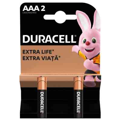 Батарейка Duracell AAA лужні 2 шт. в упаковці (5000394058170 / 81484984) Винница