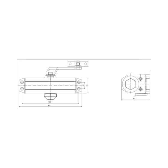 Дверний доводчик Dortec DT-62 Brown (63-00009) Киев
