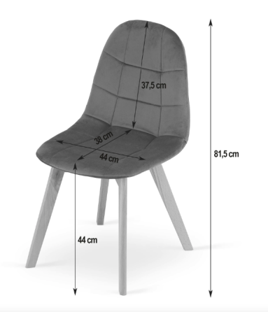 Крісло Leobert Bora оксамитове чорний Київ