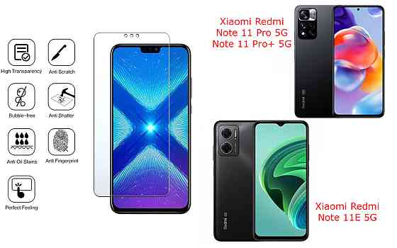 Защитное стекло NeoGlass для Xiaomi Redmi Note 11 Pro 5G, Note 11 Pro+ 5G, Note 11E 5G – ультрапрозрачное и Киев