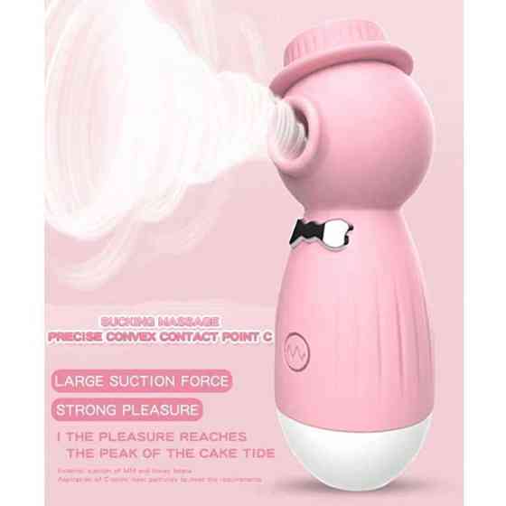 Кліторальний вакуумний вібратор в капелюшку Wo-sex Lilo USB - Рожевий Вінниця