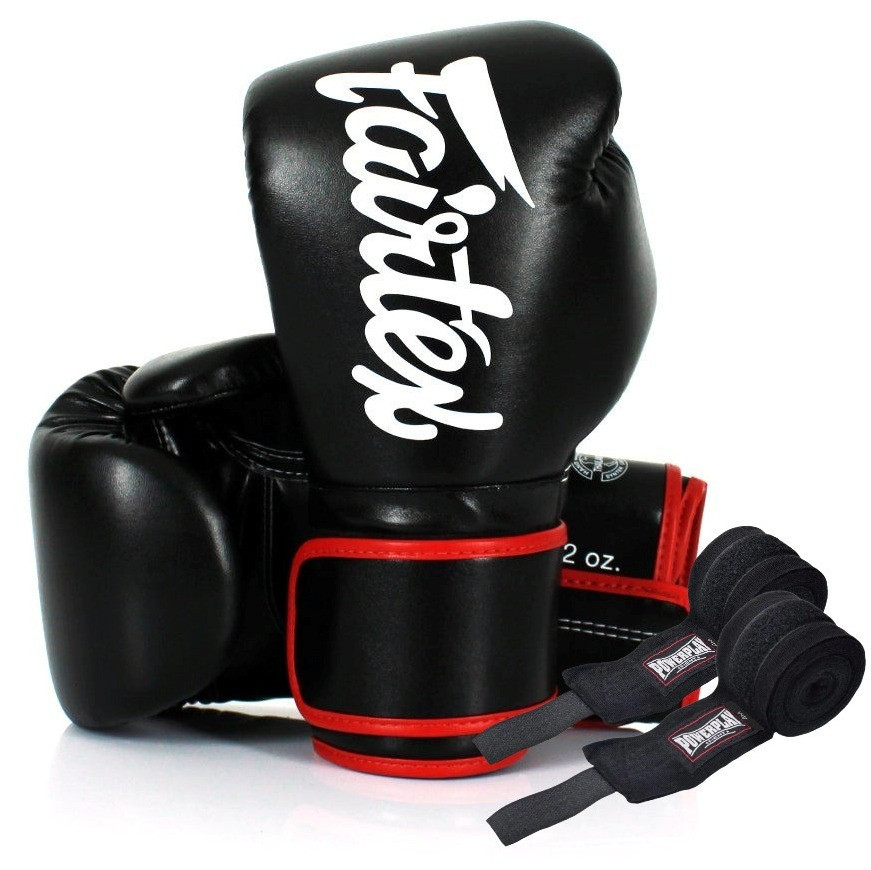 Боксерські рукавиці Fairtex BGV14 Black 12 унцій Київ - фото 1