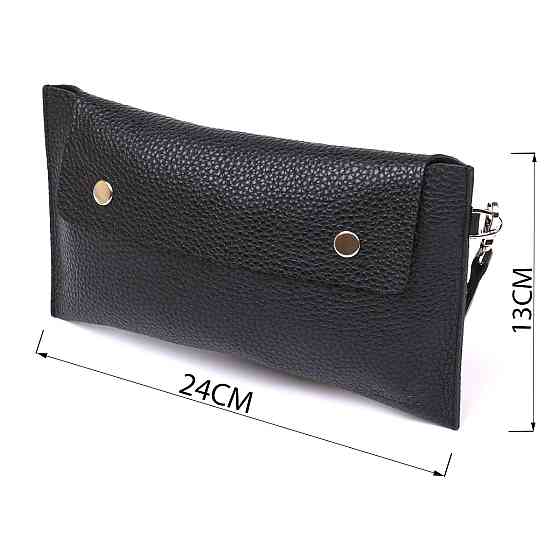 Кожаная тревел-косметичка Shvigel 16416 Черный Киев