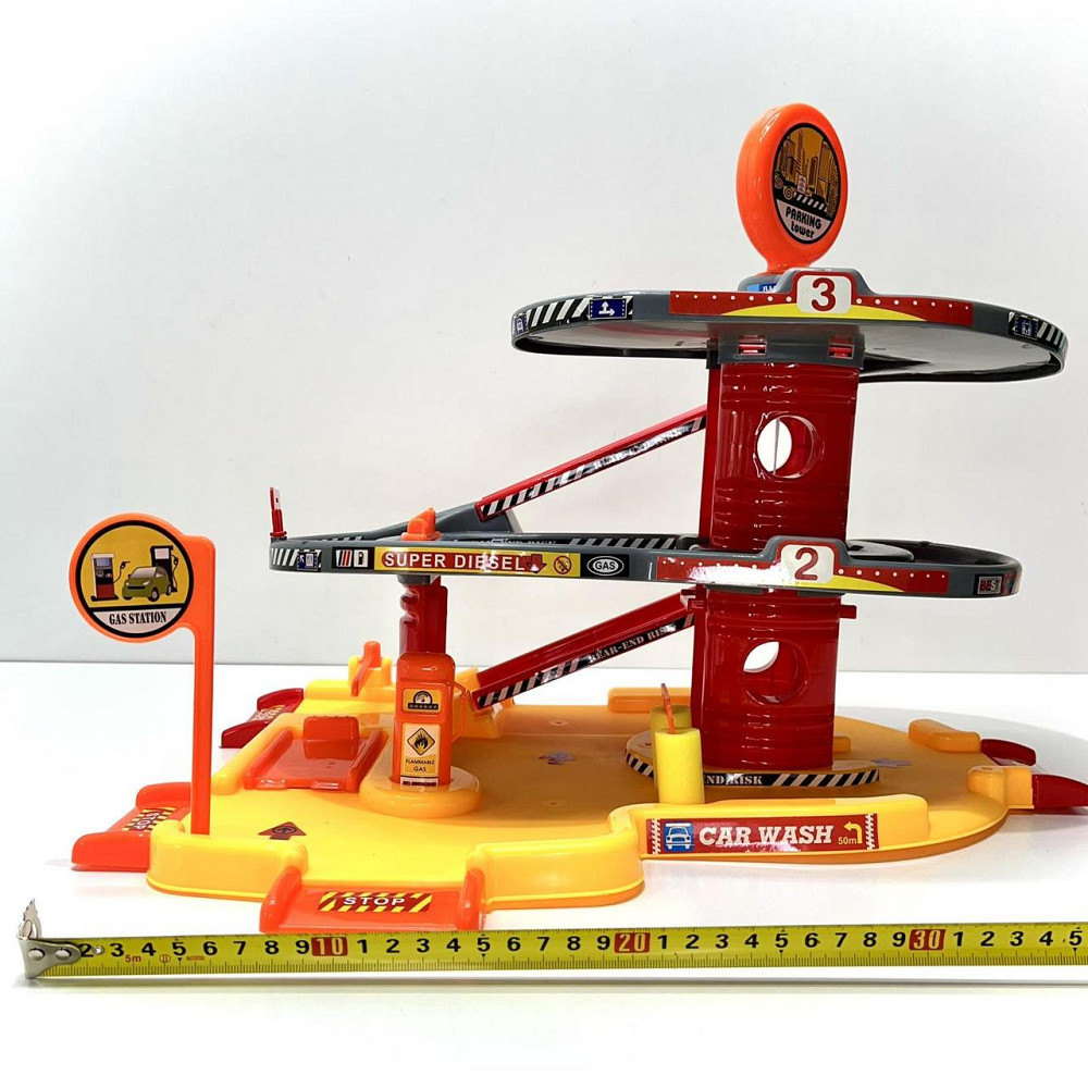 Гараж паркування 3 поверхи 50х35х9см 6 шт машинок (P9988A-2) Чернігів - фото 9