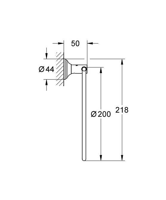 Кільце для рушника Grohe Essentials Authentic (40655001) Київ - фото 2