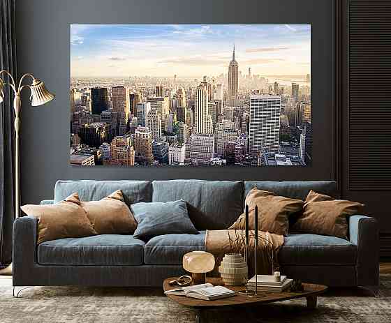 Картина холст в гостиную / спальню Місто  MLP_85 50x100 см Киев