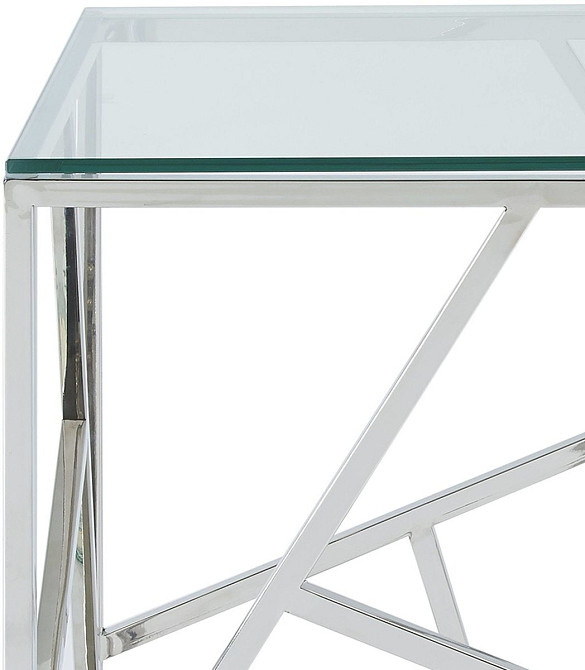 Журнальний столик ESCADA B прозорий/срібний 55X55 Київ - фото 13