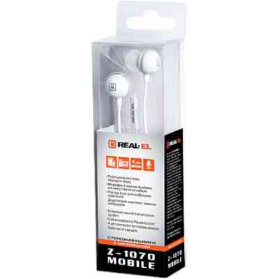 Навушники REAL-EL Z-1070 Mobile White (EL124100032) Вінниця