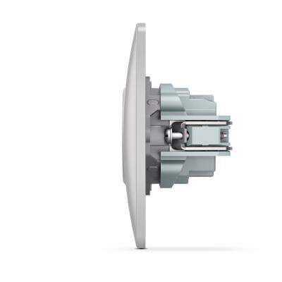 Розетка Videx BINERA 2ая із заземленням кремова (VF-BNSK1G-SS) Вінниця - фото 3