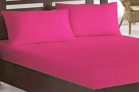 Digital Розовое Простынь махровая на резинке с наволочками Anisa (220х240+30 см) Київ - фото 1