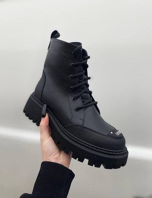 Черевики жіночі Steffe 25125 чорні (зима, шкіра натуральна) (6117) 41 Коломия - фото 1