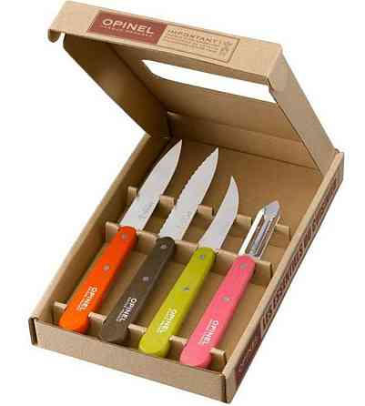 Кухонний Набір Ножів 4 предмети Opinel No.112 - 115 "Essentials Fifties" (001452) Нержавіюча сталь Нововолинськ
