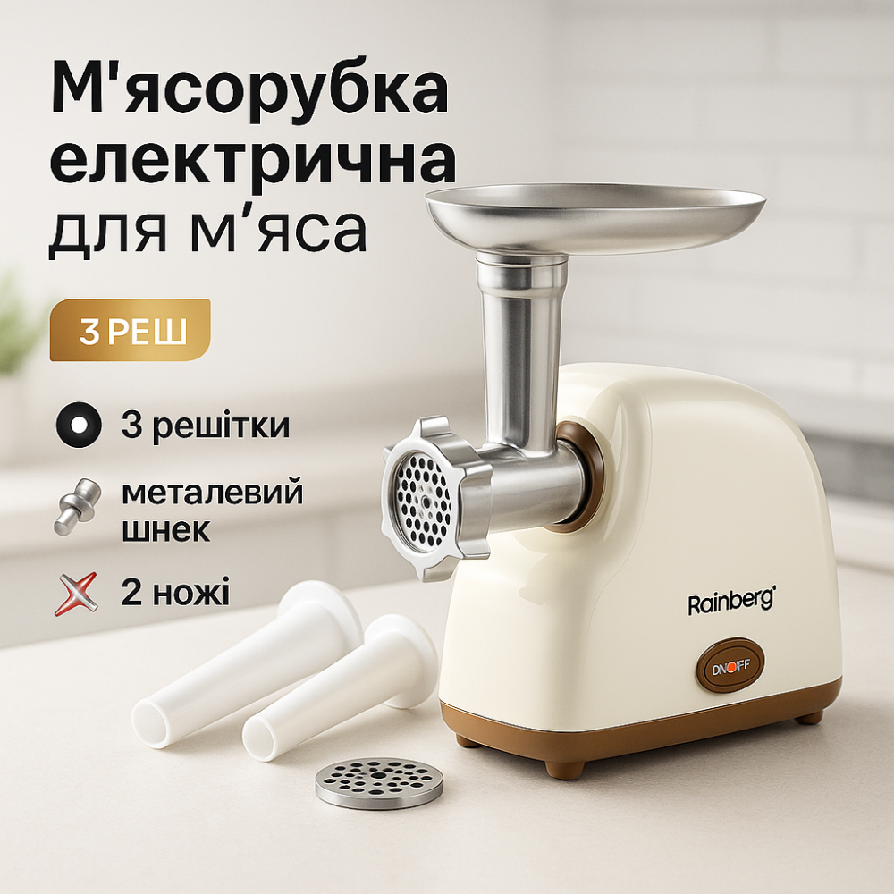 М'ясорубки для кафе, Електрична м'ясорубка 2в1, М'ясорубка з легким чищенням 'звичайна VL-29 Львів - фото 14
