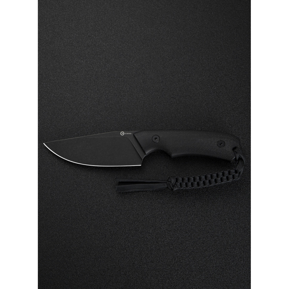 Ніж фіксований тактичний Civivi Gander, (9.2 см) 14C28N / Micarta чорний Киев - изображение 14